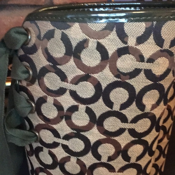 Coach  Tristee Monogram Lace Up RainBoots - Picture 11 of 11